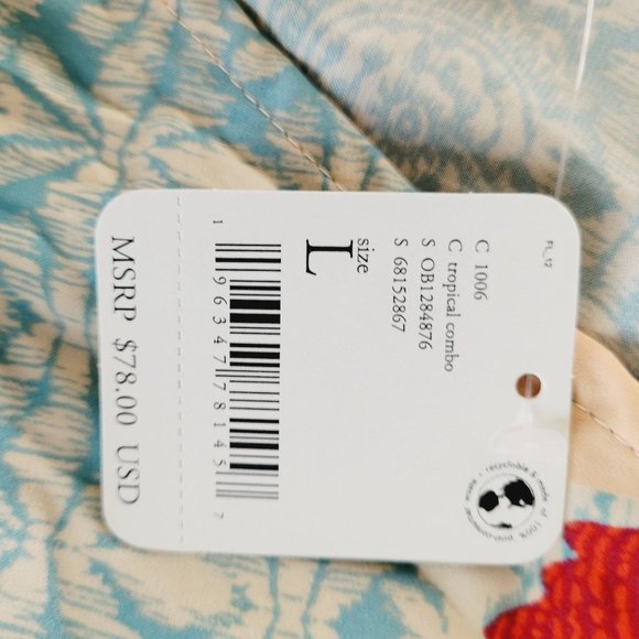 Free People Womens Tied To You Tank Tropical Combo Boho - Picture 2 of 11